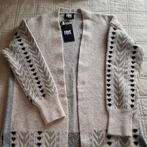 FRYE Women's Beige Cardigan